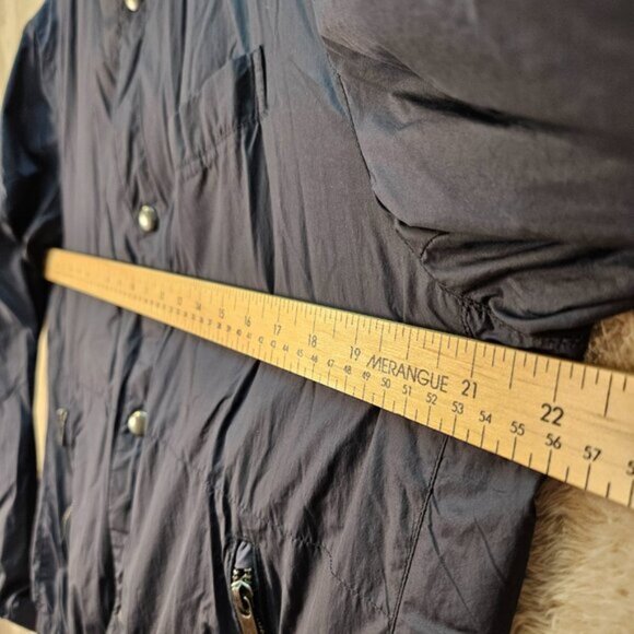 Massimo Dutti Jacket Lightweight Snap Buttons Blue Pockets Long Sleeve Mens Sz L - Picture 4 of 12
